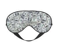 Funny Dollar Money Print Sleeping Eye Cover Eyeshade for Men Women Plane Travel Nap Night Sleeping