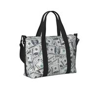 Funny Dollar Money Print Travel Hand Bag for Women Men Lightweight Foldable for Weekend Trips Gym Vacation