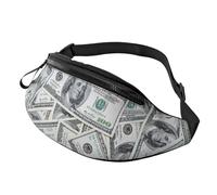 Funny Dollar Money Print Unisex Pack Waist Bag Travel Accessory for Sunglasses Wallets Passports Key
