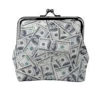 Funny Dollar Money Printing Lightweight Minimalist Wallet, Compact Coin Pouch for Gym Visits and Errands