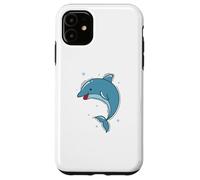 funny Dolphin in the Sea Marine Mammal Case for iPhone 11