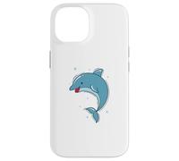 funny Dolphin in the Sea Marine Mammal Case for iPhone 14