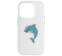 funny Dolphin in the Sea Marine Mammal Case for iPhone 14 Pro