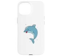 funny Dolphin in the Sea Marine Mammal Case for iPhone 15