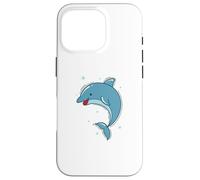 funny Dolphin in the Sea Marine Mammal Case for iPhone 16 Pro