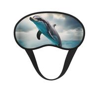 Funny Dolphin Looking at You Print Sleep for Adults Comfortable Eye Mask for Travel Camping Light Blocking Nap Cover