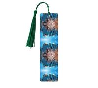 Funny Dolphin Looking at You Print Wood Bookmark for Men Women,Wooden Bookmarks with Tassels, Ideal Bookmark Gifts for Book Lovers