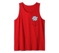 Funny Dolphin Pocket Pal Cute Dolphin Ocean Marine Animal Tank Top