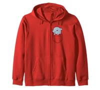 Funny Dolphin Pocket Pal Cute Dolphin Ocean Marine Animal Zip Hoodie
