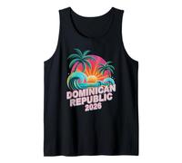 Funny Dominican Republic 2026 Vacay Travel Vacation Matching Tank Top