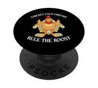Funny Dominoes Game Chicken Foot Domino Player PopSockets Adhesive PopGrip