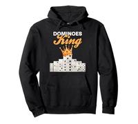 Funny Dominoes Game King Domino Player Humor Pullover Hoodie