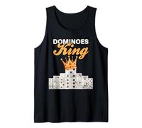 Funny Dominoes Game King Domino Player Humor Tank Top