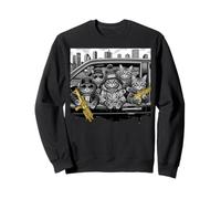 Funny Don Meow Gang City Cats Drive Retro Urban Style Sweatshirt