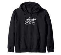 Funny “Don’t Worry ’bout it”- Sarcastic Relaxed Cool Energy Zip Hoodie