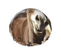 Funny Donkey Double Layer Waterproof Shower Cap For Women, Reusable Bath Hat With Elastic Band, Keep Hair Dry For Shower And Skincare