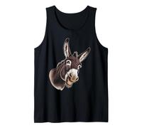 Funny Donkey Face Gifts idea for for Cute Donkeys & Horses Tank Top