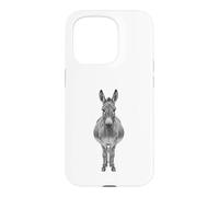 Funny Donkey Farm Animal Lover Rustic Nature Art Case for iPhone 15 Pro