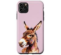 Funny Donkey Head - Smiling Donkey Art Farm Animal Graphic Case for iPhone 11 Pro Max