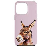 Funny Donkey Head - Smiling Donkey Art Farm Animal Graphic Case for iPhone 13 Pro