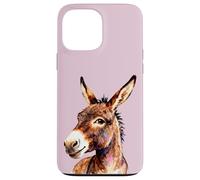 Funny Donkey Head - Smiling Donkey Art Farm Animal Graphic Case for iPhone 13 Pro Max