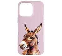 Funny Donkey Head - Smiling Donkey Art Farm Animal Graphic Case for iPhone 15 Pro Max