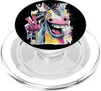 Funny Donkey Peace Graffiti Pop Character Graphic Art Face PopSockets PopGrip for MagSafe