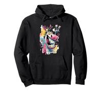 Funny Donkey Peace Graffiti Pop Character Graphic Art Face Pullover Hoodie