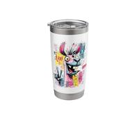 Funny Donkey Peace Graffiti Pop Character Graphic Art Face Stainless Steel Insulated Tumbler