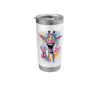 Funny Donkey Peace Graffiti Pop Character Graphic Art Face Stainless Steel Insulated Tumbler