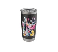 Funny Donkey Peace Graffiti Pop Character Graphic Art Face Stainless Steel Insulated Tumbler