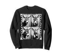 Funny Donkey Photo - Smiling Donkey Face Farm Animal Vintage Sweatshirt
