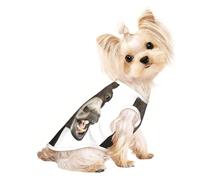 Funny Donkey print Dog Clothes T Shirts for Small Dogs Breathable Puppy Kitten Dog Shirts for Pet Dogs Cats