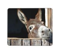 Funny Donkey Print Mouse Pad Square Mouse Mat Non-Slip Mousepad Large Gaming Mouse Mat For Office Laptop 7 x 8.6 in