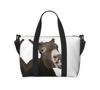 Funny Donkey Print Travel Duffel Bags Weekender for Women,Lightweight Carry On Bag,Personal Item Bag