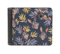 Funny Donkey Printed Bifold Wallet with Hidden Compartments Pocket Money and Credit Card Holder for Men Women