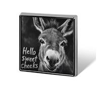 Funny Donkey Printed Brooch Pins Badge Button Tie Lapel Backpack Pin Decoration for Women Men