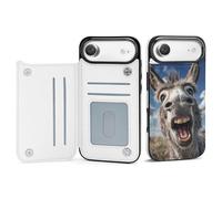 Funny Donkey Printed Flip Phone Cases Compatible with iPhone 17