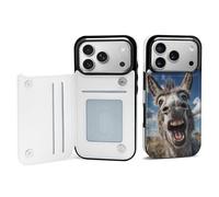 Funny Donkey Printed Flip Phone Cases Compatible with iPhone 17