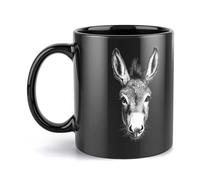 Funny Donkey Reusable Ceramic Cup Funny Coffee Mug Printed Tea Cups 330ml Birthday Gift for Home Work Kitchen