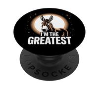 Funny Donkey Sign I'm The Greatest Silhouette Proud Donkey PopSockets Adhesive PopGrip