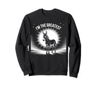Funny Donkey Sign I'm The Greatest Silhouette Proud Donkey Sweatshirt