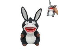 Funny Donkey Squeeze and Stretch Toy Squeezable and Stretchable Animals Figurine Suitable for All Ages (Black)