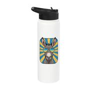 Funny Donkey Wearing Sunglasses Animal Jokes Stainless Steel Insulated Water Bottle