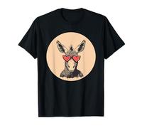 Funny Donkey with Heart Shaped Sunglasses Costume T-Shirt