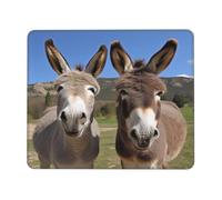 (Funny Donkeys) Printed Mousepad 7 x 8.6 in, Waterproof Non-Slip Mouse-Pad Rubber Base for Laptop Desktop Mat for Home Office Desk Decor