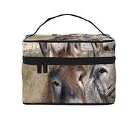 Funny Donkeys Travel Makeup Bag - Elegant and Spacious Cosmetic Organizer for On-The-Go