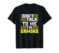 Funny Don't Talk to Me I'm Gaming T-Shirt, Men, Black, X-Large