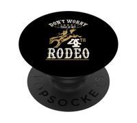 Funny Don't Worry This Is My 4th Rodeo Horseback Riding PopSockets Adhesive PopGrip