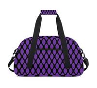 Funny Donut Theme Gym Bag Sports Duffle Bag Weekend Sleepover Duffel Bags Small Travel Tote for Overnight Workout Gymnastics Dance Ballet, Geometrical Fun Theme, 18.9 x 8.7 x 10.6 in, Duffel Bags